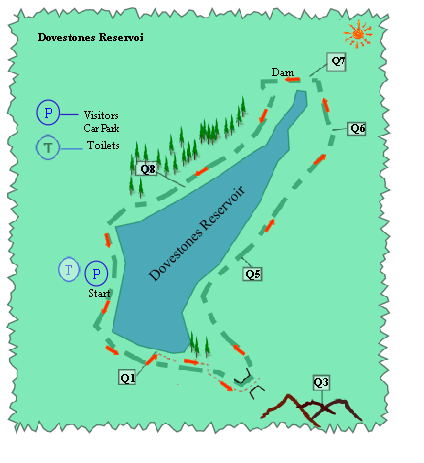 Dovestones map